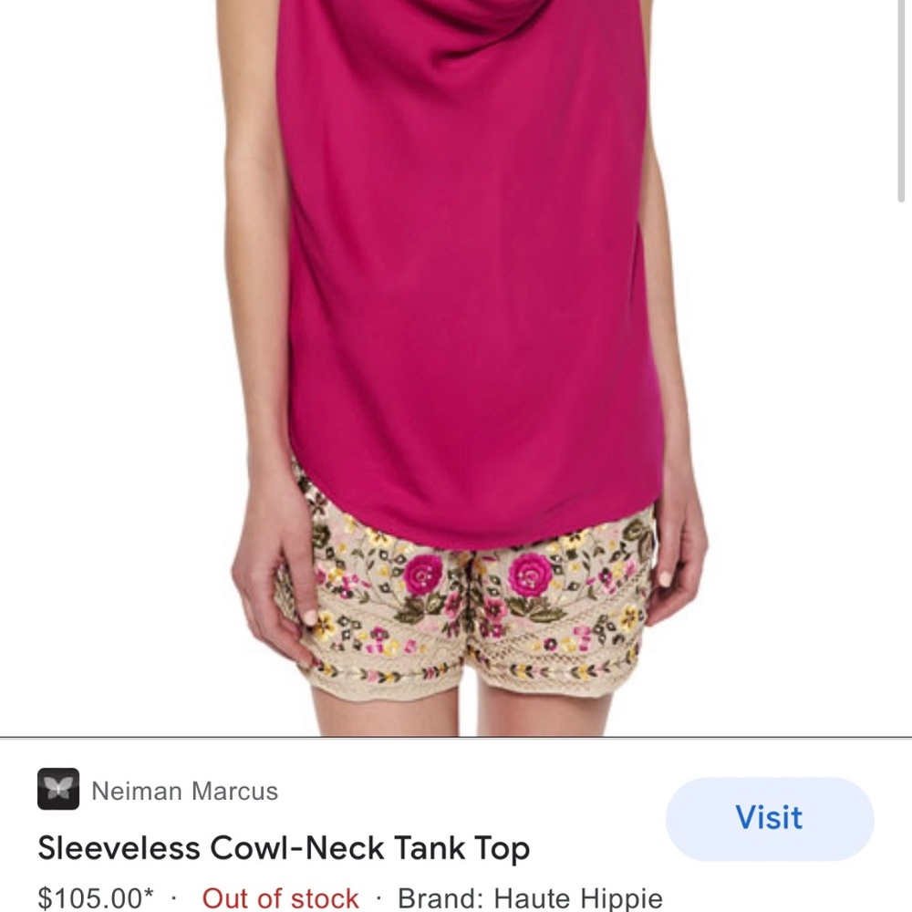 Hot Pink Haute Hippie Top